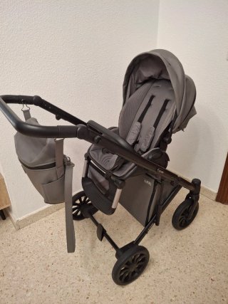 Carro de Bebé Gris y Negro