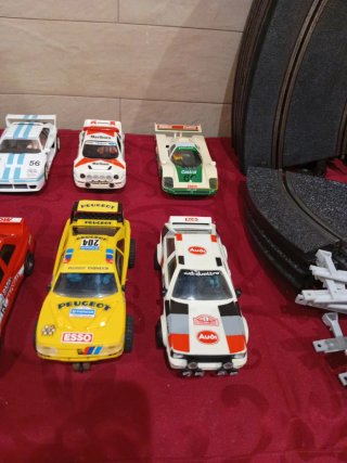Scalextric con 10 coches y pistas
