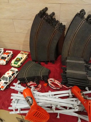 Scalextric con 10 coches y pistas