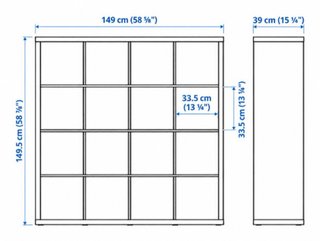 Estantería IKEA Expedit Gris