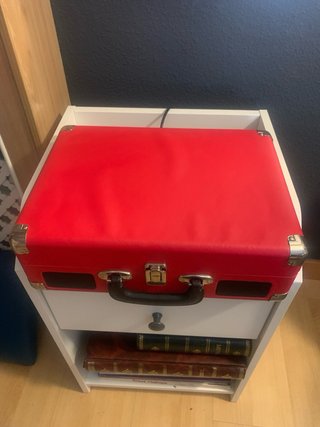 Tocadiscos Denver VPL-120 Maleta Rojo