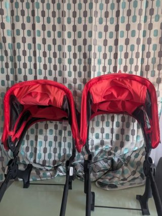 2 Capotas Bugaboo Donkey rojas
