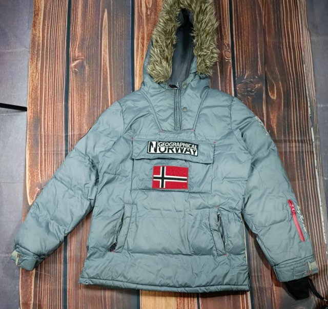 Anorak Geographical Norway Gris Talla S mujer