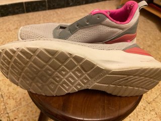 Zapatillas Deportivas Skechers Gris y Rosa