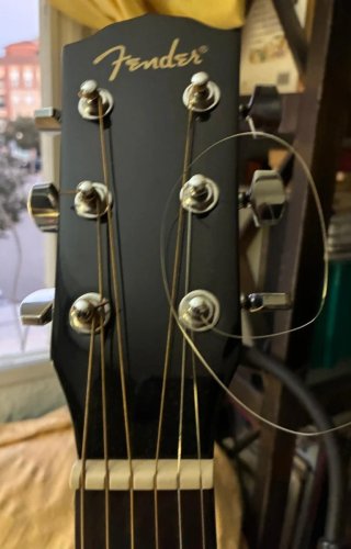 Guitarra Electroacústica Fender Negra