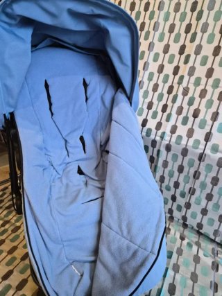 SACO SILLA POLAR Y CAPOTA EXTEN ICE BLUE