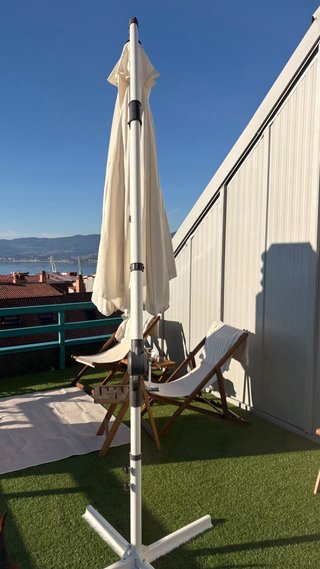 Sombrilla de Jardín Blanca