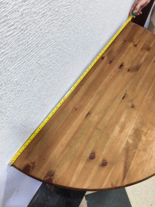 Mesa Recibidor de Madera Semicircular