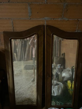 2 Puertas de Armario con Espejo