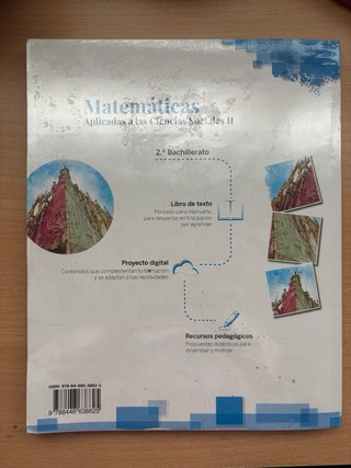 libro de matemáticas de 2 bachillerato de ccss