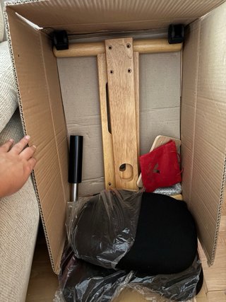 Silla ergonómica postural madera y plástico