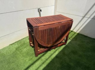 Conjunto Mesa y 6 Sillas de Exterior Madera