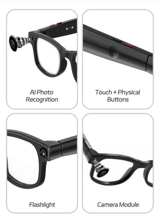 Gafas Inteligentes AIMB-G1 IA Cámara 8MP 32GB