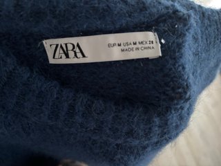 Jersey Manga Corta Zara Azul