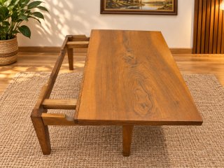 Mesa baja de centro de teca nórdica