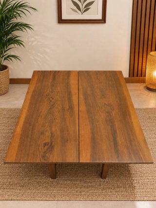Mesa baja de centro de teca nórdica