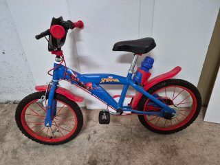 Bicicleta Infantil Spiderman Azul y Roja
