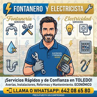 FONTANERO Y ELECTRICISTA EN TOLEDO — URGENCIAS 24