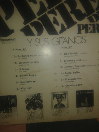Vinilo Peret rumba