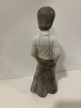 Figura porcelana vintage niño guitarra 22cm