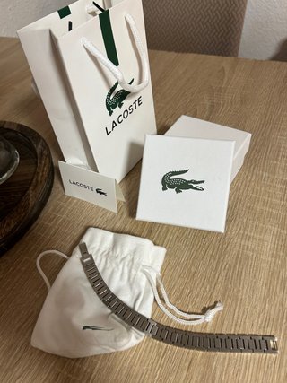 Pulsera Lacoste Original Plata