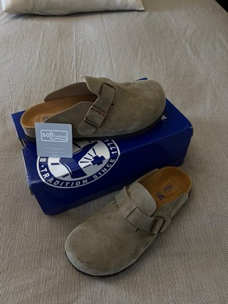 Birkenstock Boston Soft Beige Talla 42