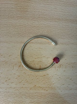 Pulsera Pandora con Abalorios de Rosa