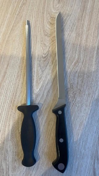 Cuchillo Jamonero y Afilador