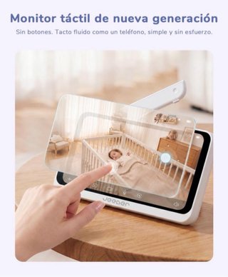 Vigilabebés Jeeber Cámara 4MP PTZ y Monitor Táctil