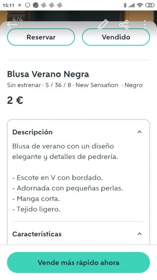 Blusa Negra Nueva