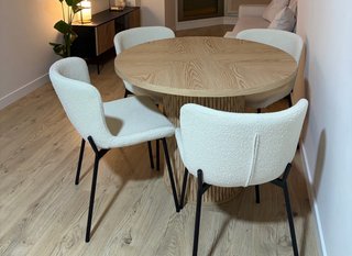 4 Sillas de Comedor Bouclé