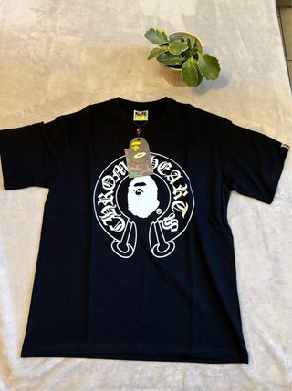 T-shirt Bape x Chrome Hearts nera