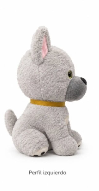 Perro de Peluche Gris