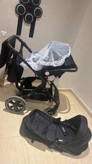 Carrito para Bebé Negro