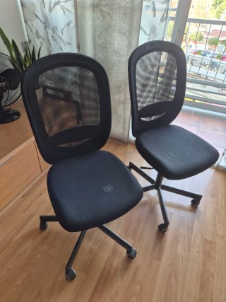 2 Sillas de Oficina Giratorias