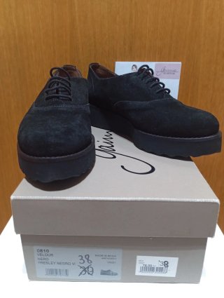 Zapatos Derby o Blucher de Gaymo de ante Negro