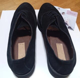 Zapatos Derby o Blucher de Gaymo de ante Negro