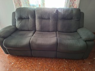 Sofá Relax Eléctrico de 3 Plazas Gris