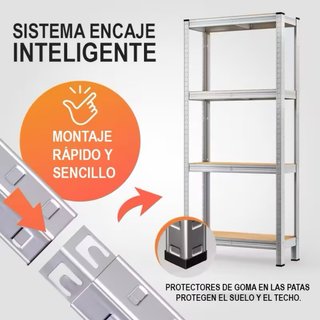 Estantería Metálica y Madera