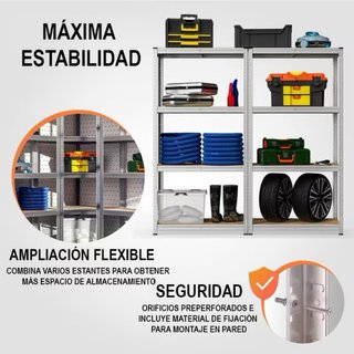 Estantería Metálica y Madera