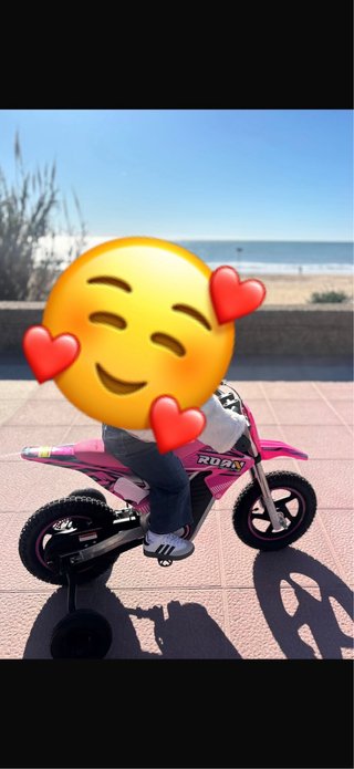 Motocross Eléctrica Infantil ROAN Rosa