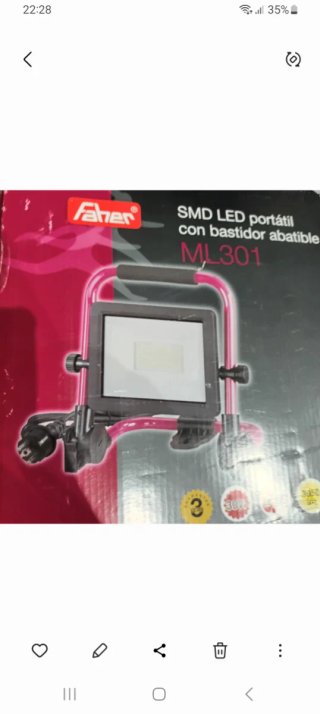 Foco LED Portátil Faher ML301
