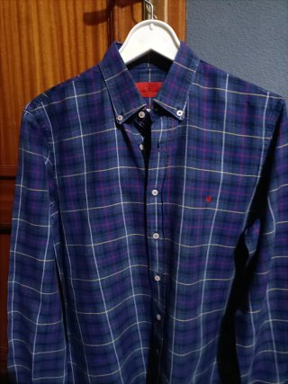 Camisa Carolina Herrera Cuadros Talla M