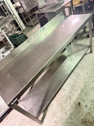 Mesa de acero inoxidable 180x60x85