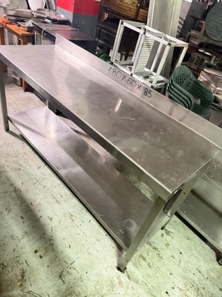 Mesa de acero inoxidable 180x60x85