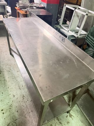 Mesa de acero inoxidable 180x60x85