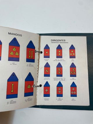 Guión Banderín OJE y Carpeta 1974