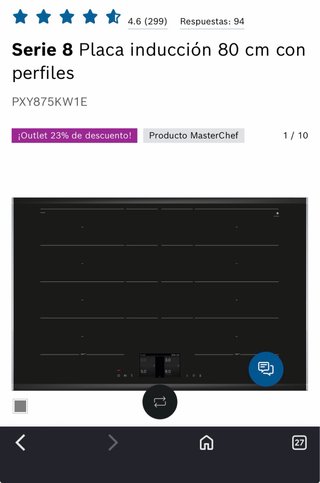 PLACA DE INDUCCIÓN BOSCH SERIE 8 vendo urgue