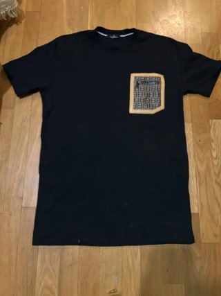 Camiseta Fendi Talla L Negra y Beige