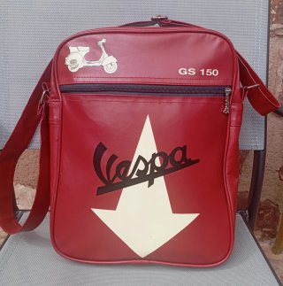 Bolso Vintage Vespa GS 150 Granate